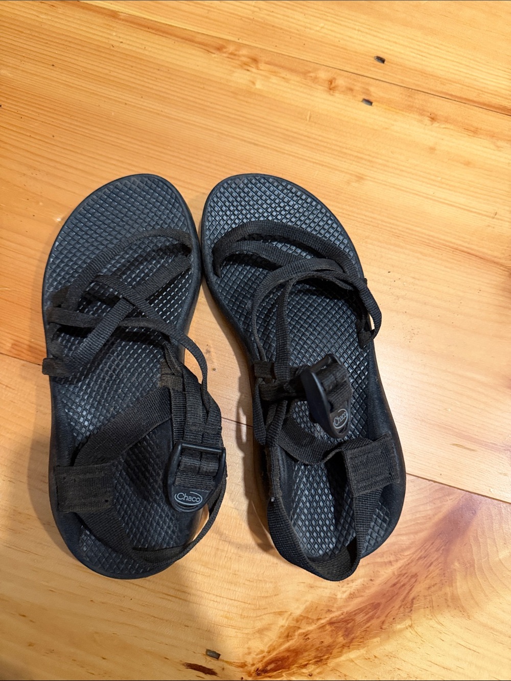 Chaco Black Strappy Women's Sandals